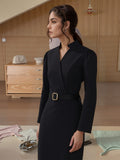 Midi Wrap Neckline Dress for Women