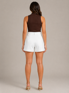 Stretch Straight Leg Bermuda Shorts for Women | Summer Wear