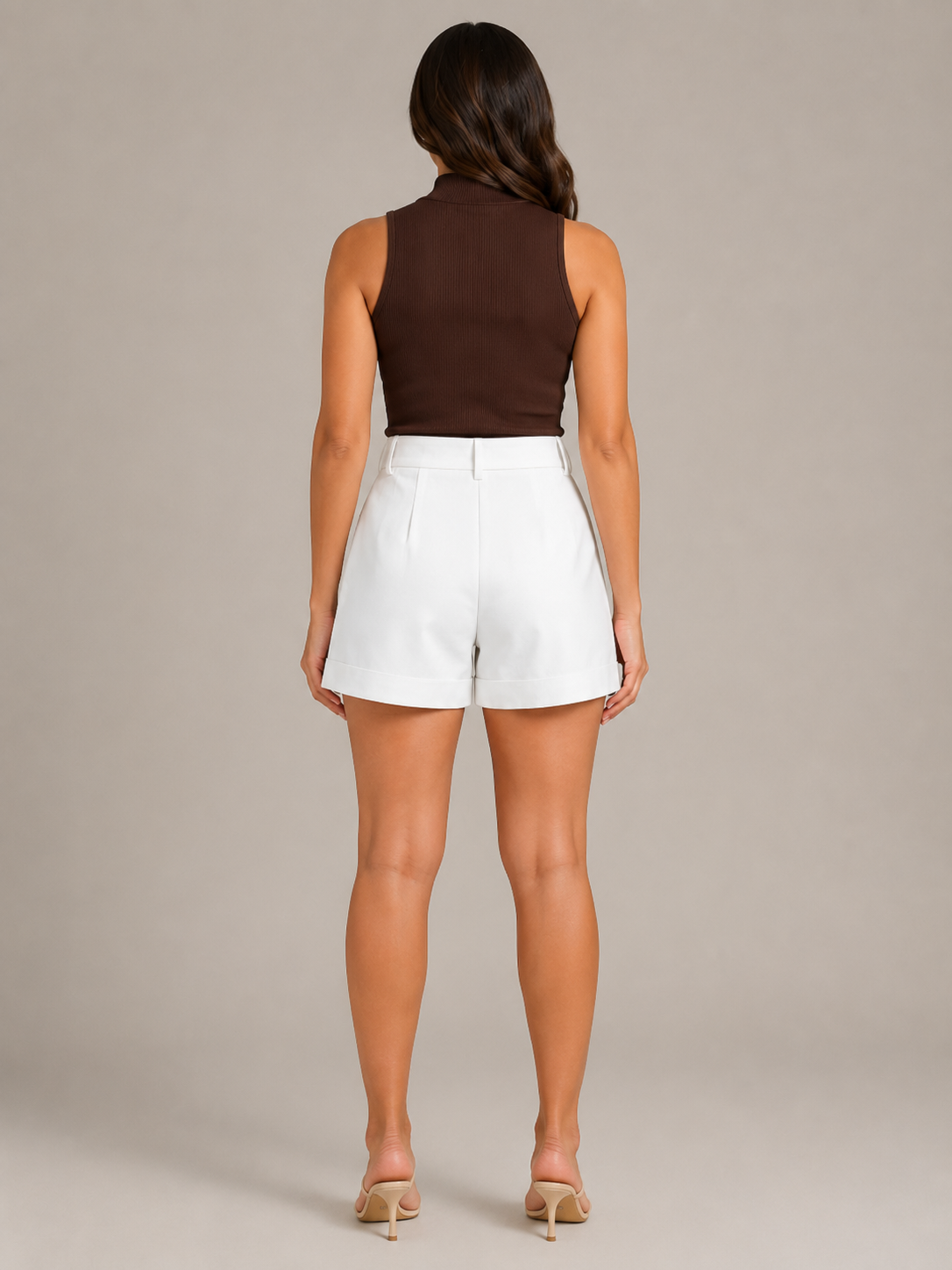 Stretch Straight Leg Bermuda Shorts for Women | Summer Wear