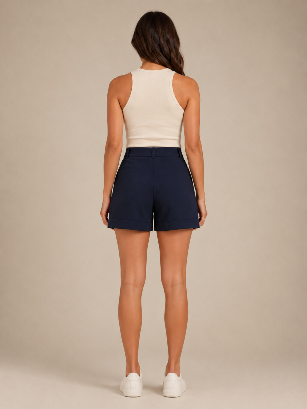 Stretch Straight Leg Bermuda Shorts for Women | Summer Wear