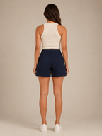 Stretch Straight Leg Bermuda Shorts for Women | Summer Wear