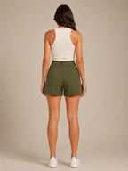 Stretch Straight Leg Bermuda Shorts for Women | Summer Wear