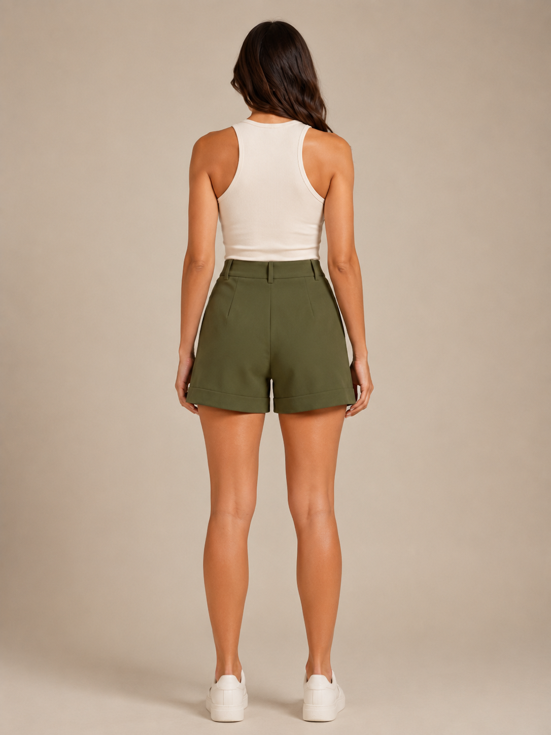 Stretch Straight Leg Bermuda Shorts for Women | Summer Wear
