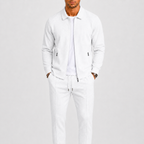 Comfort Fit Zip Jacket and Trousers Tracksuit Set for Men | Casual Travel Wear