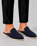 Open Heel Slip-On Loafer Mules for Men