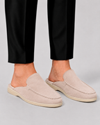 Open Heel Slip-On Loafer Mules for Men