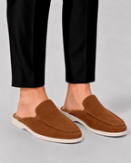 Open Heel Slip-On Loafer Mules for Men