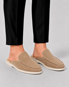 Open Heel Slip-On Loafer Mules for Men