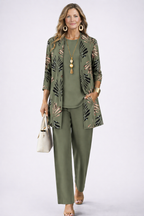 Three-Piece Co-ord Set for Women | Relaxed Fit Lightweight Outfit