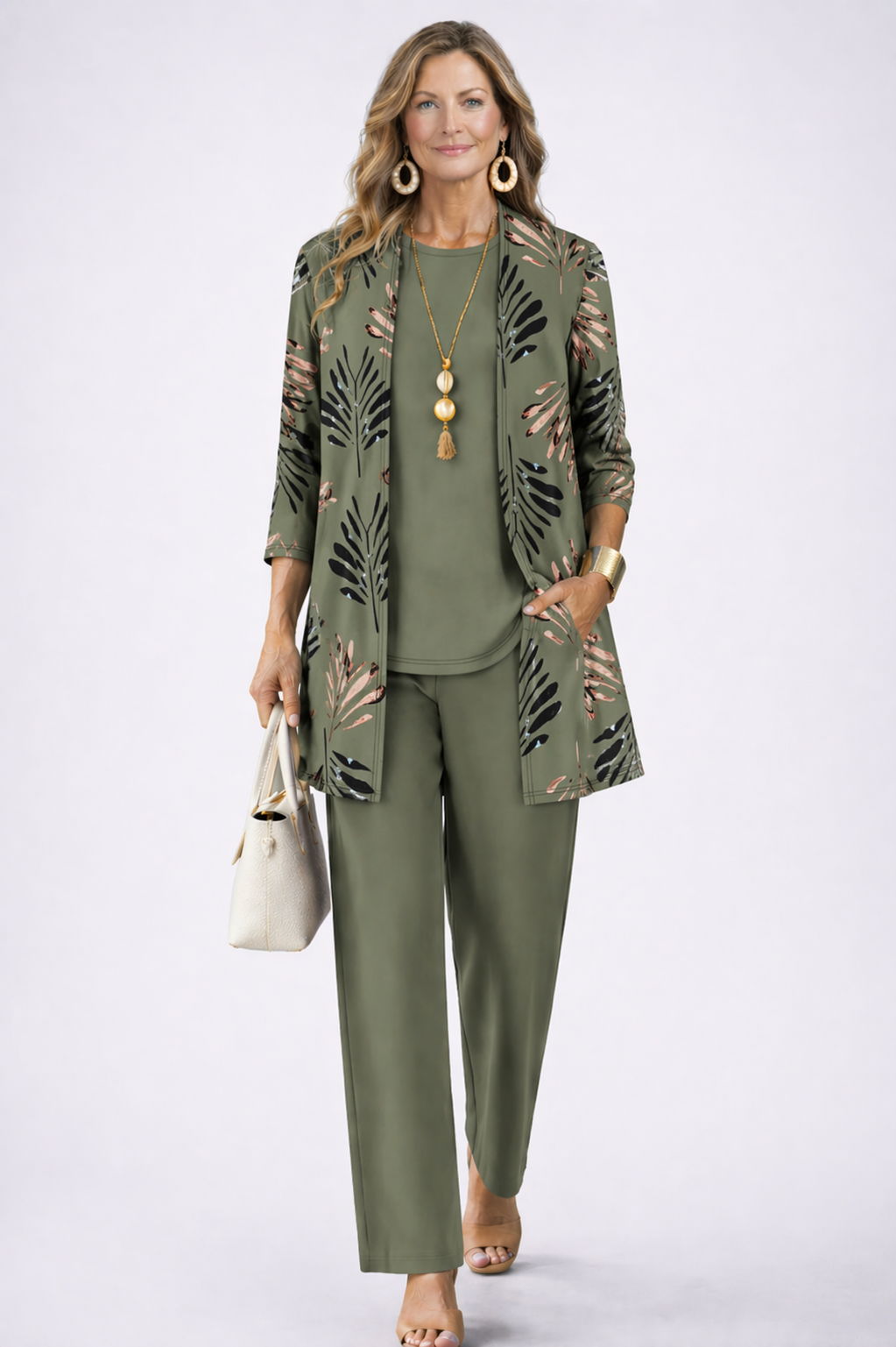 Three-Piece Co-ord Set for Women | Relaxed Fit Lightweight Outfit