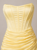 Glossy One Shoulder Wrap Minidress for Women | Evening Party Wear