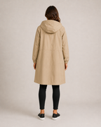 Lightweight Tailored Mid-Length Raincoat for Women