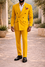 Double Breasted Tailored Two Piece Wedding Suit for Men | Formal Occasions
