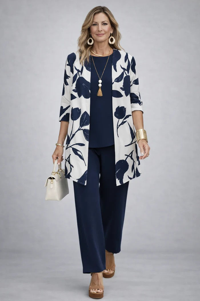 Three-Piece Co-ord Set for Women | Relaxed Fit Lightweight Outfit
