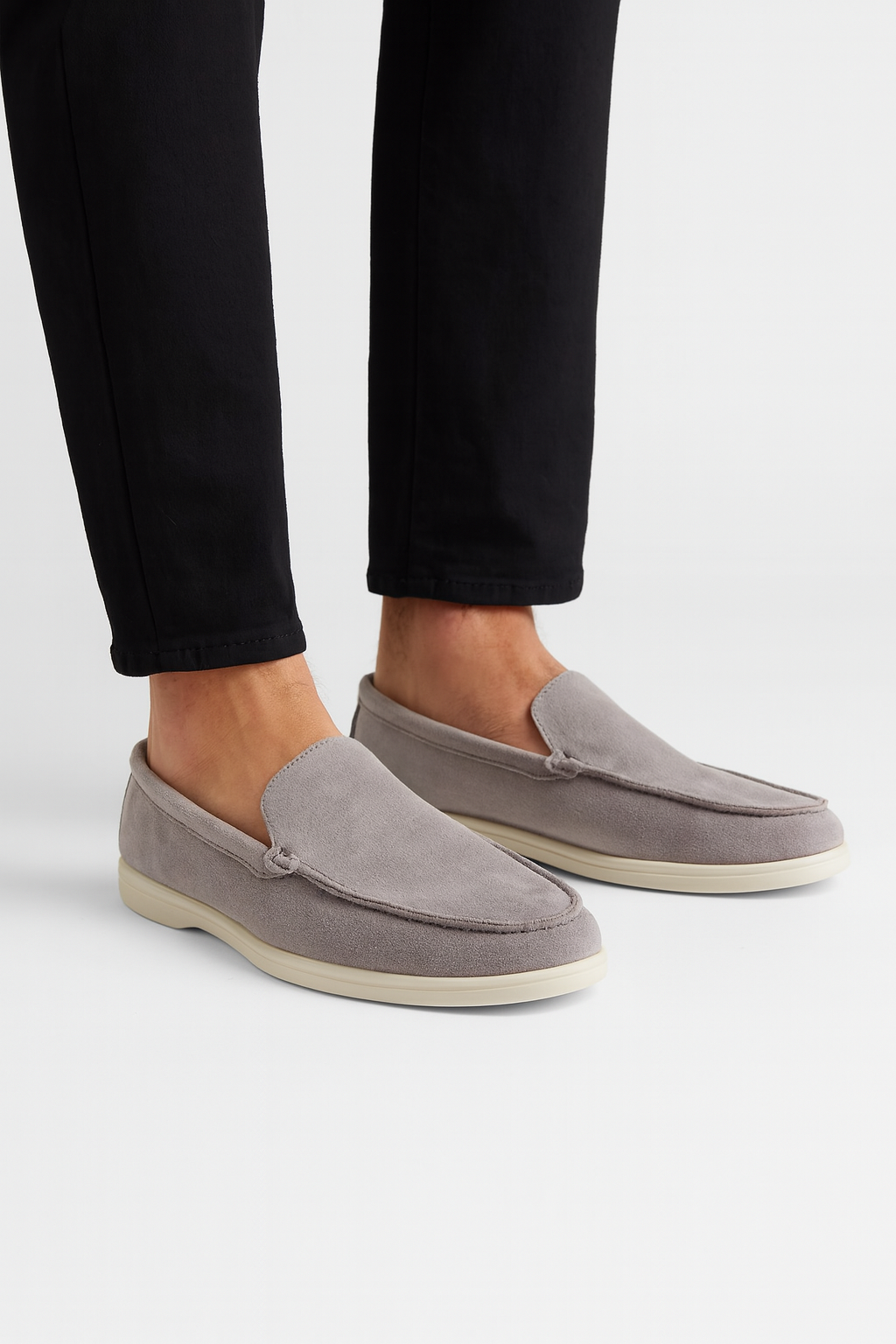 Men's Slip-On Loafers with Round Toe for Everyday Wear