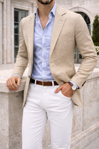Knit Tailored Smart Casual Blazer for Men | Business and Evening Occasions