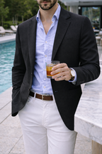 Knit Tailored Smart Casual Blazer for Men | Business and Evening Occasions
