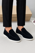 Suede Slip On Loafers with Rubber Sole for Men | Office and Casual Wear