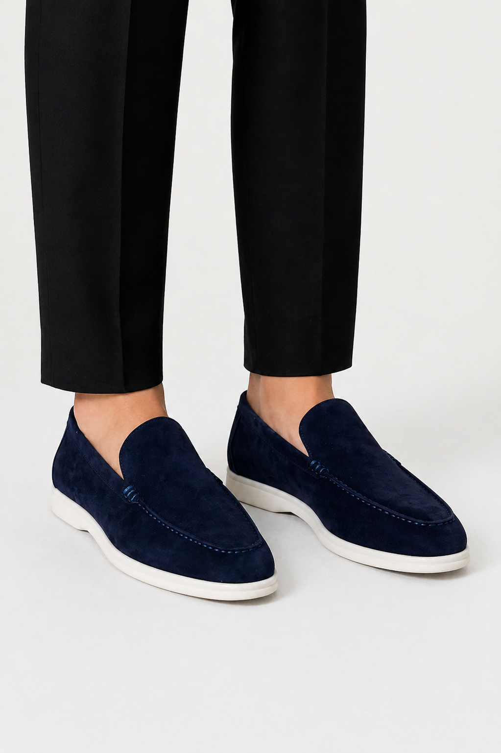 Suede Slip On Loafers with Rubber Sole for Men | Office and Casual Wear