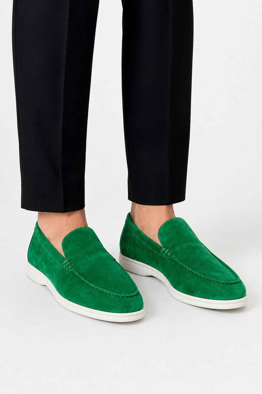 Suede Slip On Loafers with Rubber Sole for Men | Office and Casual Wear