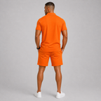 Lightweight Polo Shirt and Shorts Set for Men | Summer Sport