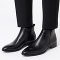 Men's Ankle Chelsea Boots with Side Zip Closure