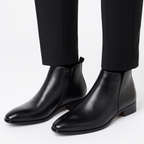 Men's Ankle Chelsea Boots with Side Zip Closure