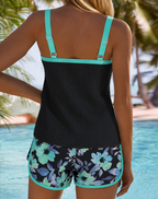 Women's Tummy Control Tankini Two-Piece Swimsuit for Women