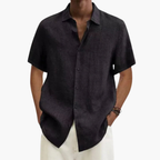 Men Shirt | Short Sleeve with Classic Collar and Button Front