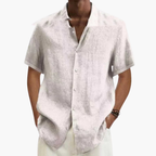 Men Shirt | Short Sleeve with Classic Collar and Button Front