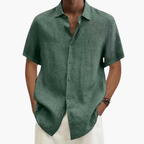 Men Shirt | Short Sleeve with Classic Collar and Button Front