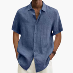 Men Shirt | Short Sleeve with Classic Collar and Button Front