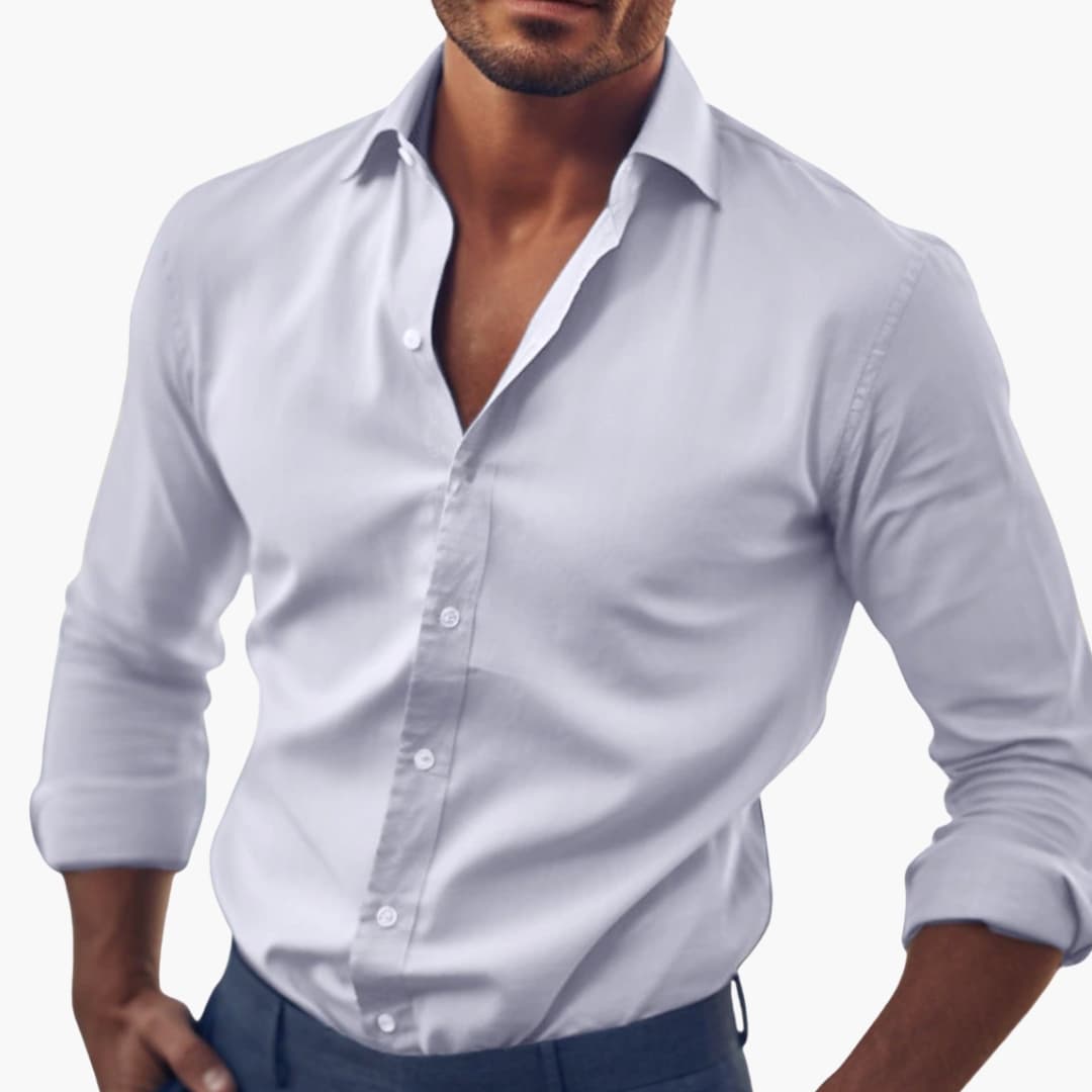 Men Shirt | Classic Cut with Full Button Front Closure