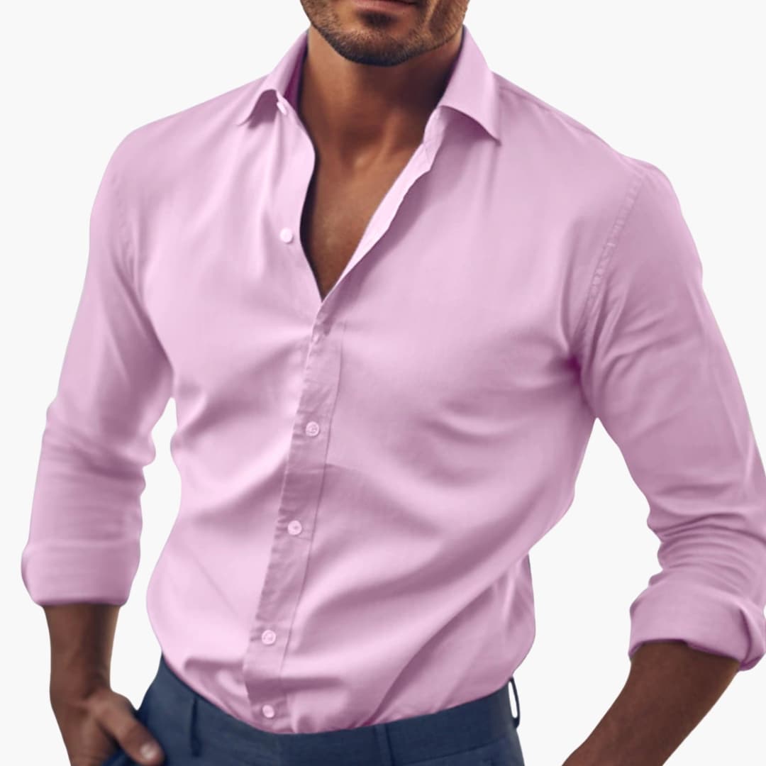 Men Shirt | Classic Cut with Full Button Front Closure