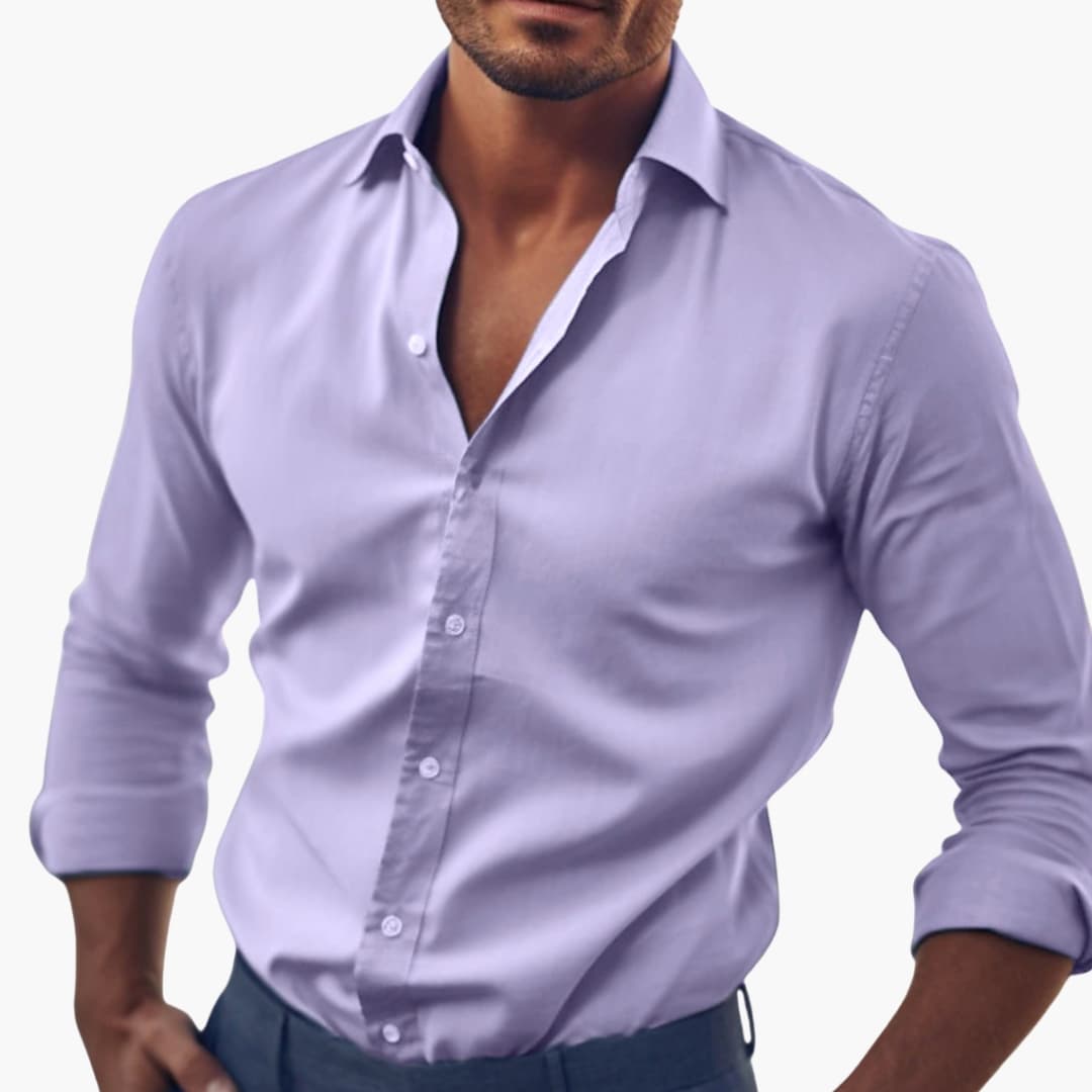 Men Shirt | Classic Cut with Full Button Front Closure