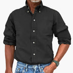 Men Shirt | Button-down collar with full-length button fastening