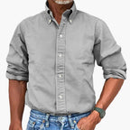 Men Shirt | Button-down collar with full-length button fastening