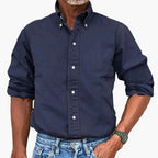 Men Shirt | Button-down collar with full-length button fastening