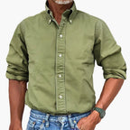 Men Shirt | Button-down collar with full-length button fastening