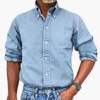 Men Shirt | Button-down collar with full-length button fastening