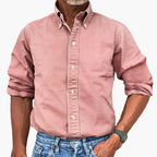 Men Shirt | Button-down collar with full-length button fastening