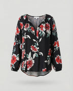 Patchwork Boho Blouse for Women | Relaxed Fit Lightweight Summer Top