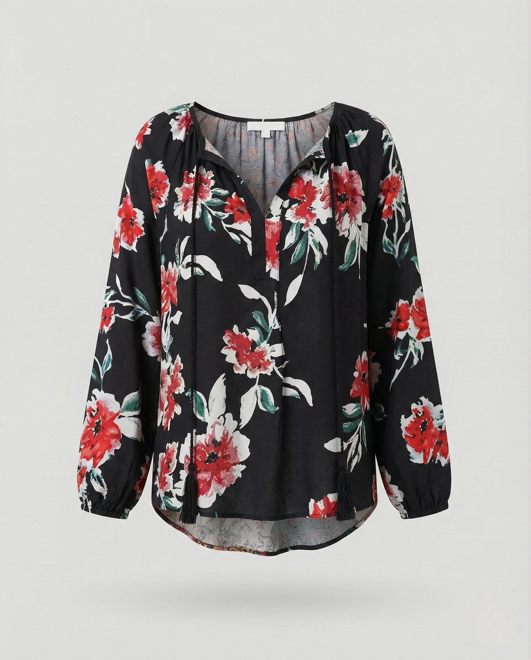 Patchwork Boho Blouse for Women | Relaxed Fit Lightweight Summer Top