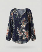 Patchwork Boho Blouse for Women | Relaxed Fit Lightweight Summer Top