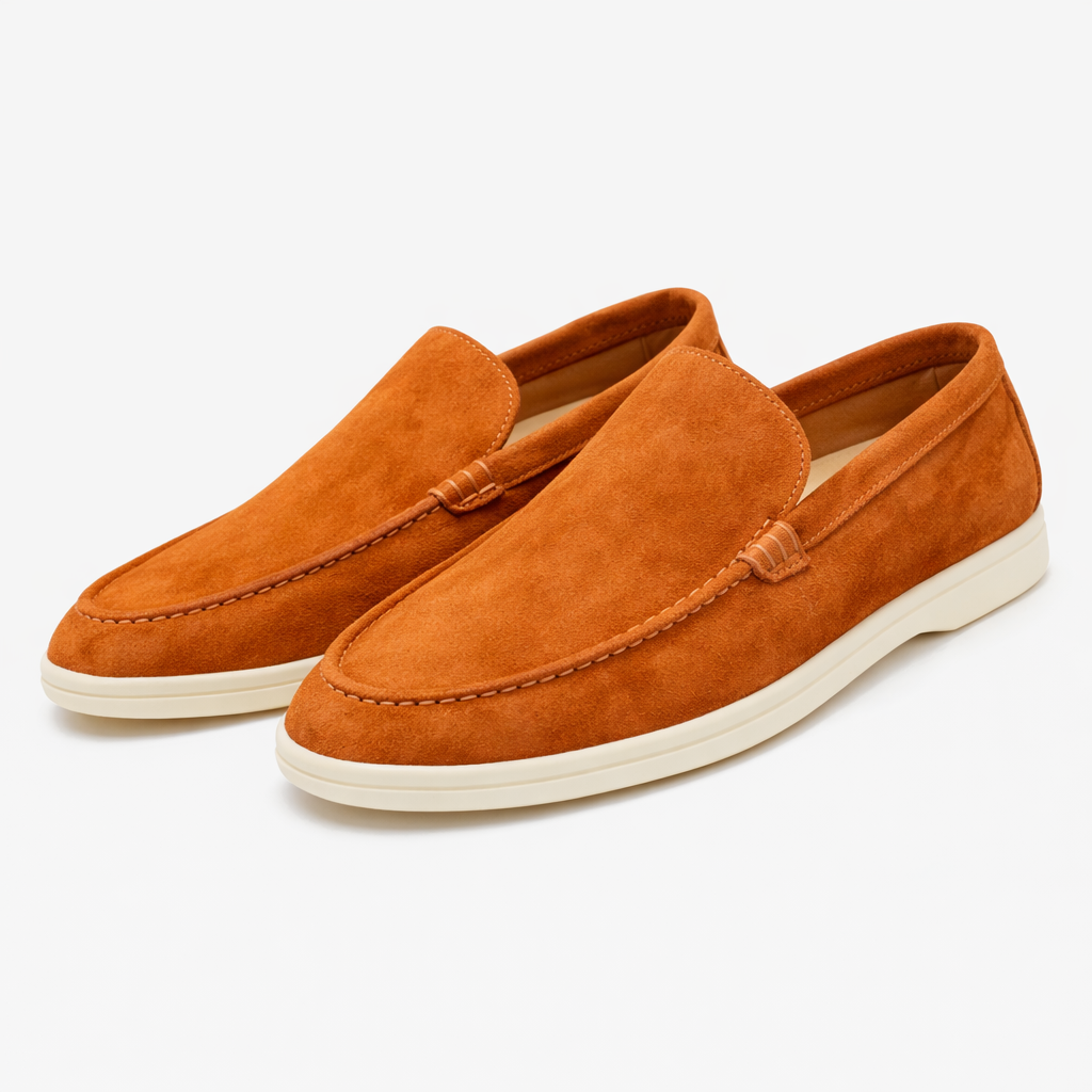 Suede-Look Slip-On Loafers for Men