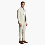 Men Blazer | Notch Lapel with Button Closure and Flap Pockets
