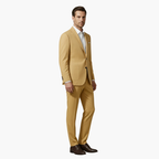 Men Blazer | Notch Lapel with Button Closure and Flap Pockets