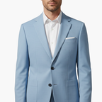 Men Blazer | Notch Lapel with Button Closure and Flap Pockets