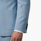 Men Blazer | Notch Lapel with Button Closure and Flap Pockets