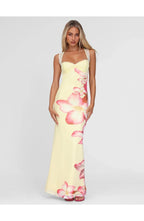 Pink Floral Print Maxi Dress with Lace Shoulder Straps for Women